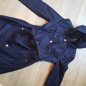 London Fog navy trench coat size small like new